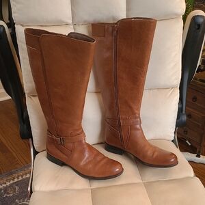 Naturalizer Jaya Riding Boots | Saddle Tan | Wide Calf | Size 9 Wide